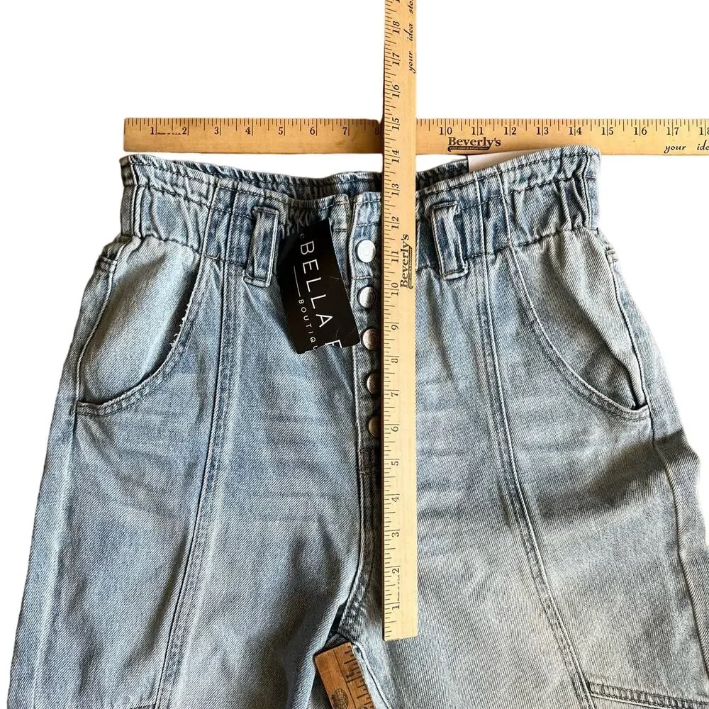 Kancan Bronte Ultra High Rise Paperbag Mom Jeans size 27 - Picture 10 of 11